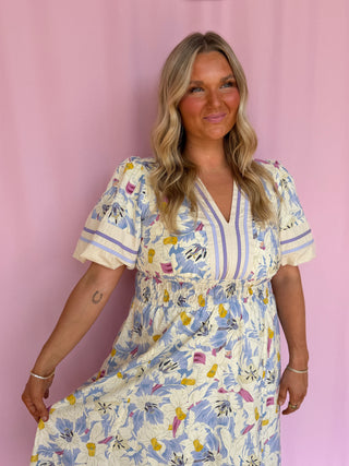 Soft Bloom Floral Dress- Curvy