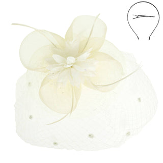 Floral Feathered Fascinator