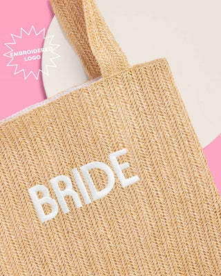 Embroidered Bride Beach Tote