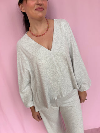 Batwing V-Neck Top