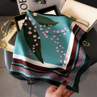 Artistic Printed Small Square Scarf