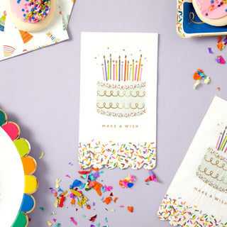 Sprinkle Birthday Cake Napkins