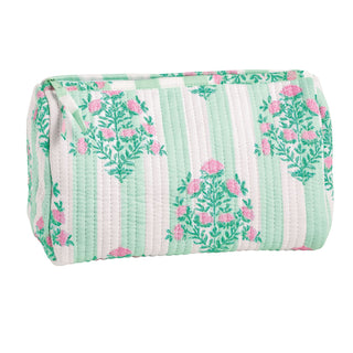 Folded fabric with floral pattern on a white background