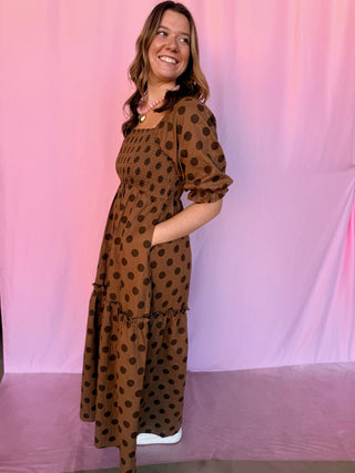 Polka Dot Maxi Dress