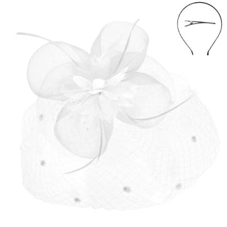 Floral Feathered Fascinator