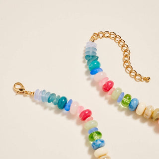 Marbled Ombre 16" Bead Seaglass Necklace
