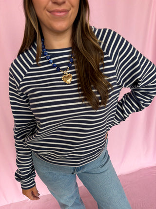 Stripe Waffle Knit Top