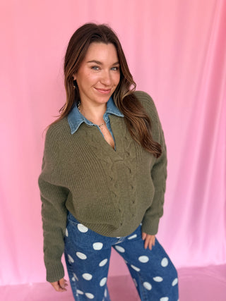 Vintage Rose Sweater Top