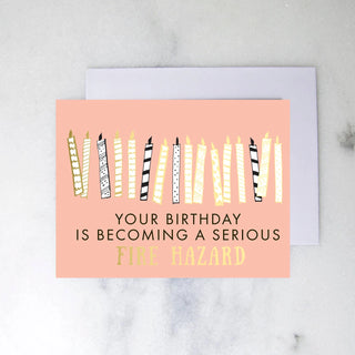 Fire Hazard Greeting Card