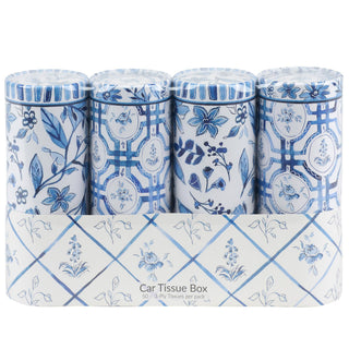 Blue Florals Tissue Box Set