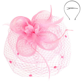 Floral Feathered Fascinator