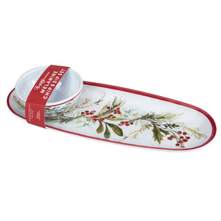 Christmas Gatherings Oval Tray