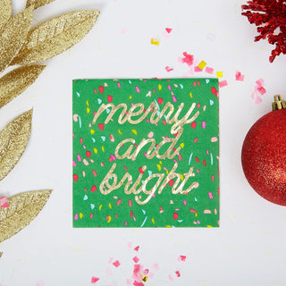 Merry & Bright Beverage Napkin