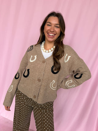 Horseshoe Pattern Cardigan