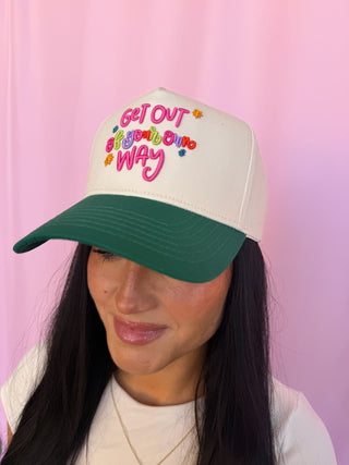 Embroidered Get Out of Your Own Way Trucker Hat