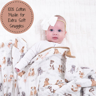 Muslin Woof Woof Quilt Baby & Kids Blanket
