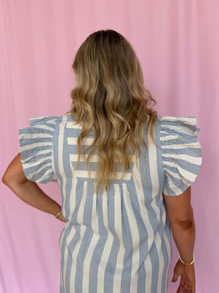 Stripe Signature Dress- Curvy