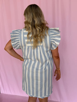 Stripe Signature Dress- Curvy