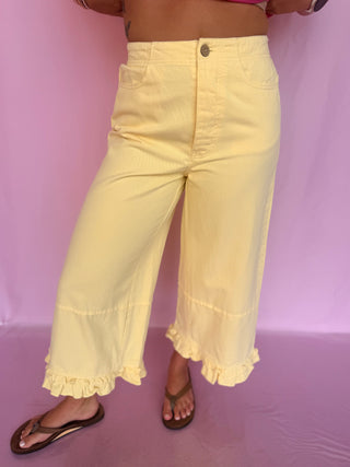Ruffle Hem Pant