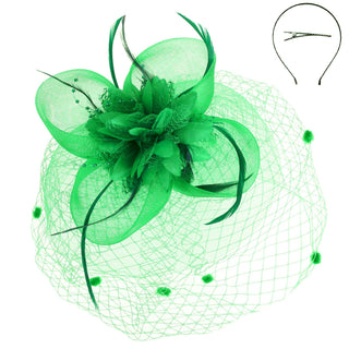 Floral Feathered Fascinator
