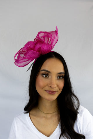 Pink Triple Crown Charm Fascinator