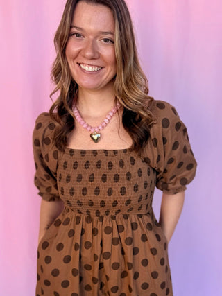Polka Dot Maxi Dress
