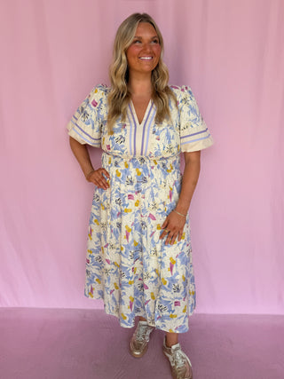 Soft Bloom Floral Dress- Curvy