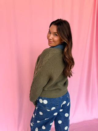 Vintage Rose Sweater Top