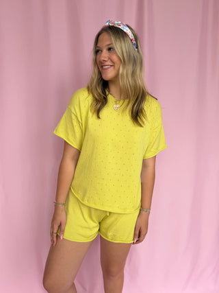 woman wearing matching set 