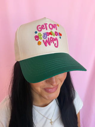 Embroidered Get Out of Your Own Way Trucker Hat