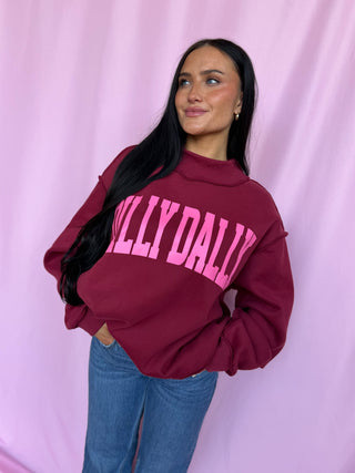 woman wearing a mockneck 