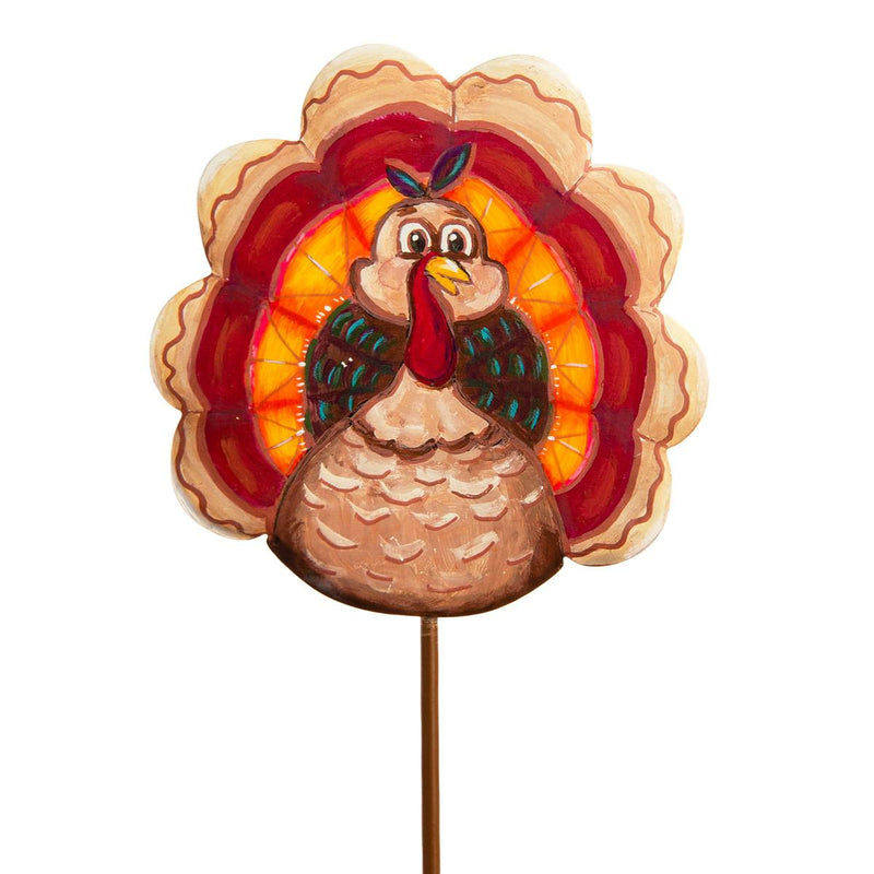 Artful Turkey Charm Stake