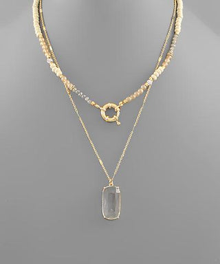 White Athena Necklace