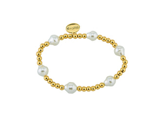 4MM Baroque Glass Pearl Bracelet