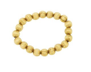 6MM Vintage Bead Gold Bracelet