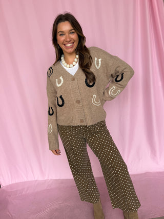 Horseshoe Pattern Cardigan