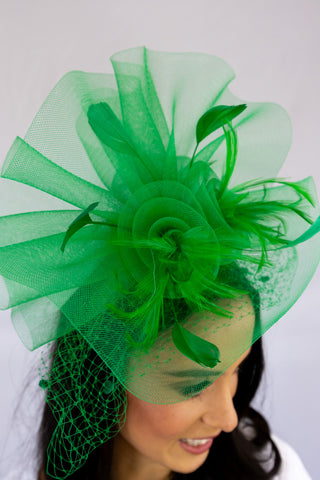 Green Final Stretch Fascinator