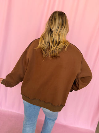 girl wearing a worship mockneck