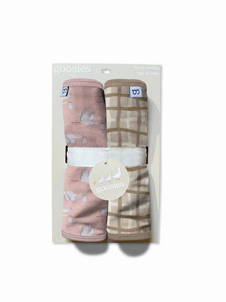 Stork Girl Burp Cloth Set