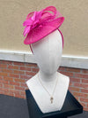 Magenta Sinamay Fascinator