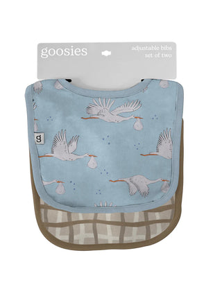 Stork Boy Bib Set