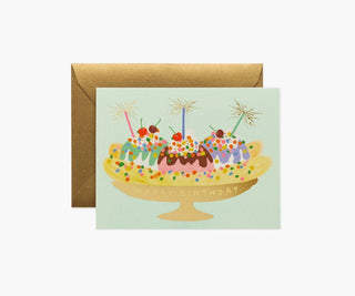 Banana Split Birthday Card