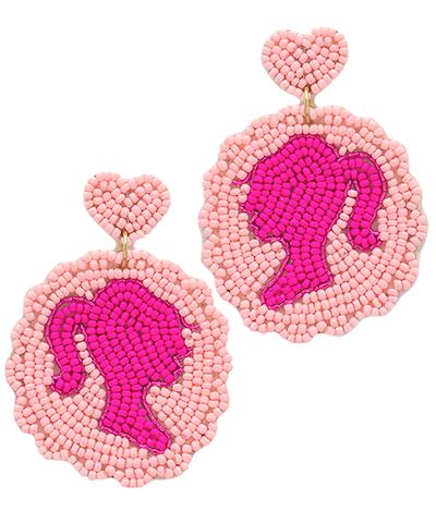 Barbie™ Heart Drop Earrings | Claire's