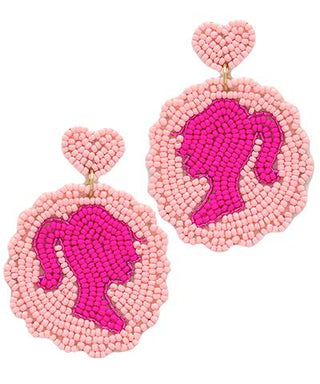 Barbie Girl Earrings Pink