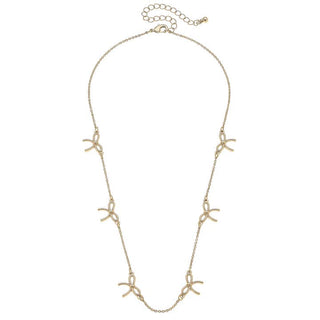 Bessie Multi Rope Bow Necklace