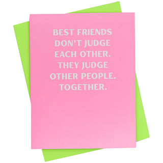 Best Friends Judge Greeting Card