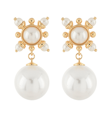 Big Pearl Antique Earring