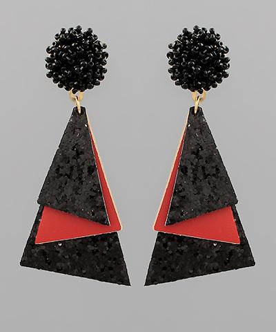 Black Gabby Earrings