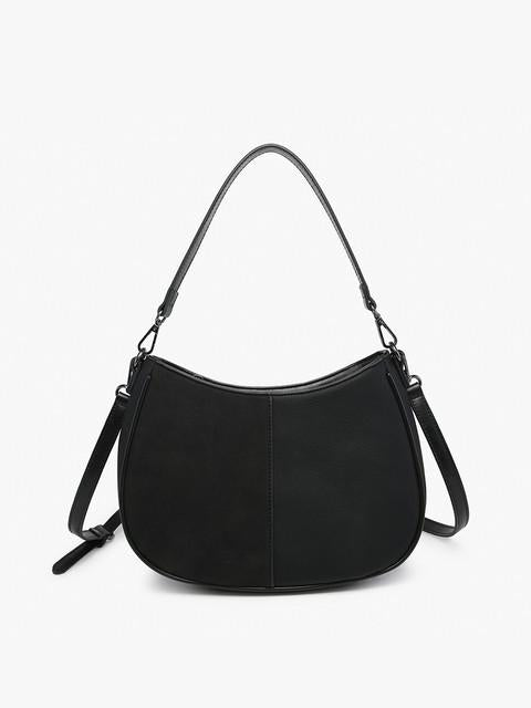 Black Zoe Two Tone Crossbody