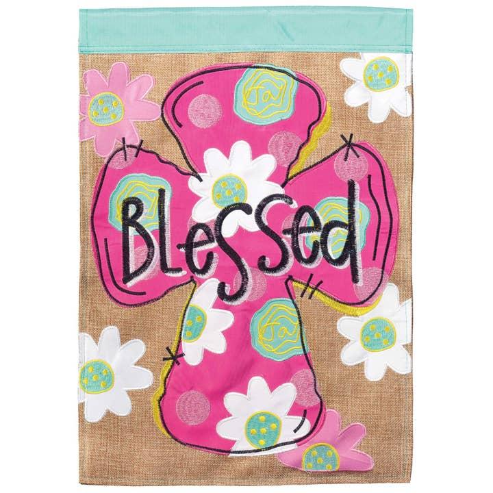 Blessed Cross Garden Flag